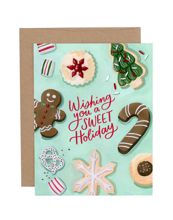Sweet Holiday Cookies Greeting Card, 1 of 1