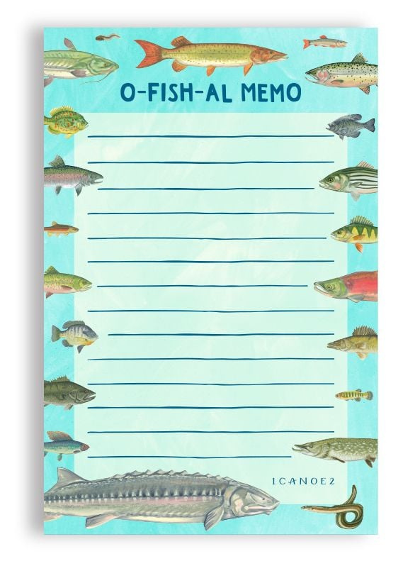 O-fish-al Memo Freshwater Fish 4×6 Lined Notepad, 2 of 3