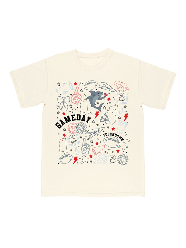 Oxford Football Game Day Tee - Ivory, 4 of 5