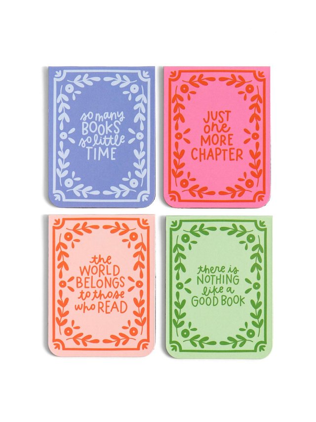 Book Lover Reading Quotes Magnetic Bookmarks Set of 4, 3 of 6