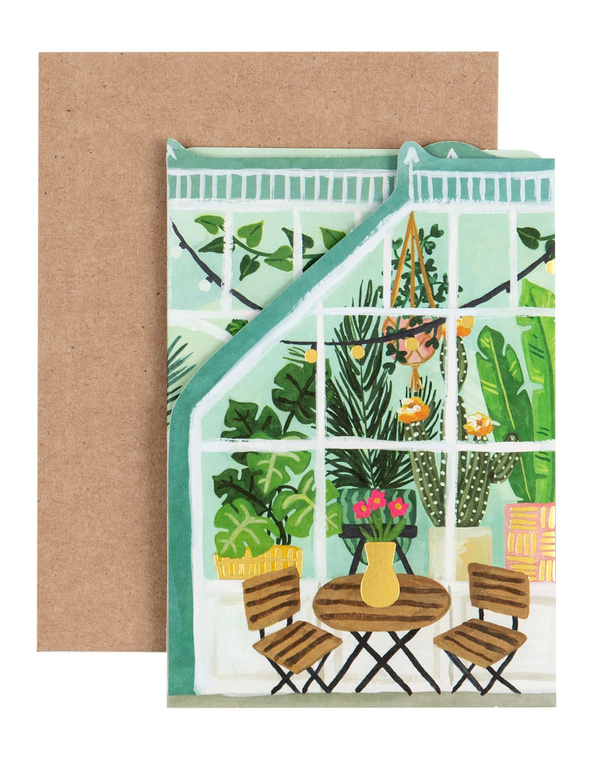 Greenhouse Accordion Greeting Card, 4 of 5
