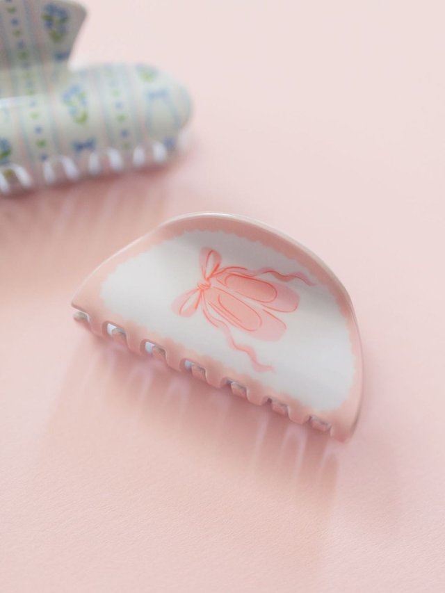 Pink Ballet Slippers Claw Hair Clip, 1 of 7