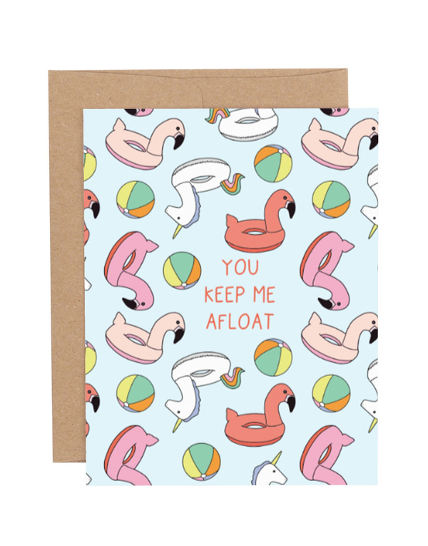 Keep Me Afloat Greeting Card, 1 of 1