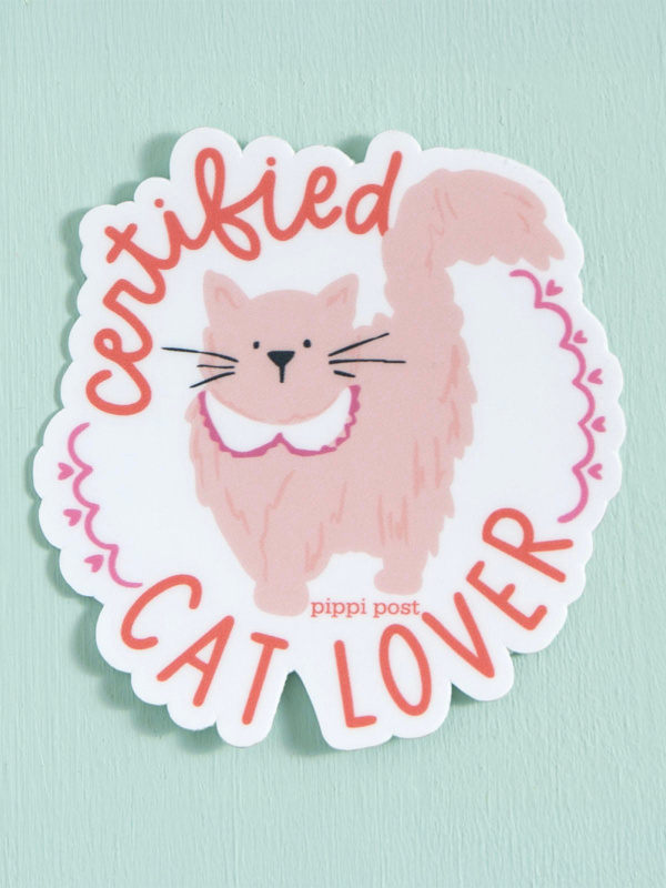 Certified Cat Lover Decal Sticker, 3 of 4