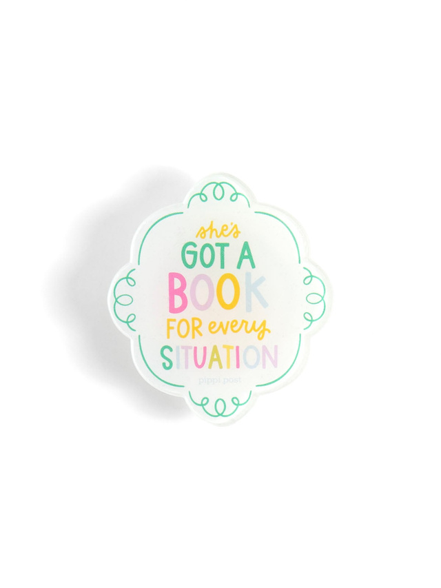 She's Got A Book For Every Situation E-Reader Grip, 3 of 6