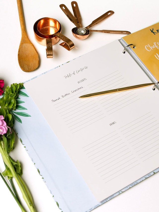 Hydrangeas Large Recipe Binder, 4 of 7