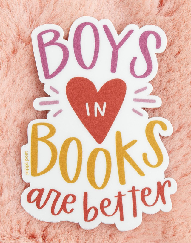 Boys in Books Decal Sticker, 2 of 4