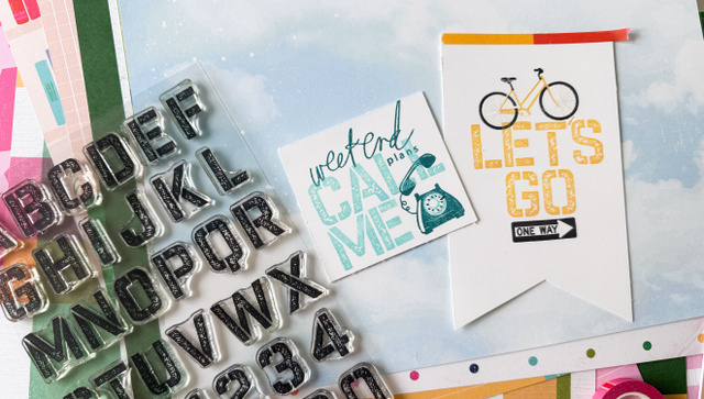 Stamp Set : 6×8 Stencil Alphabet , 3 of 4