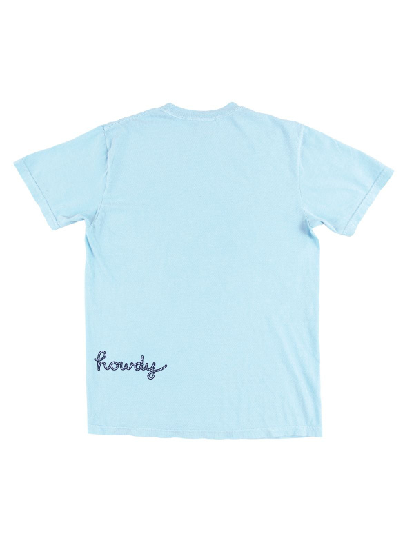Horseshoe Howdy Western Tee - Chambray, 4 of 5