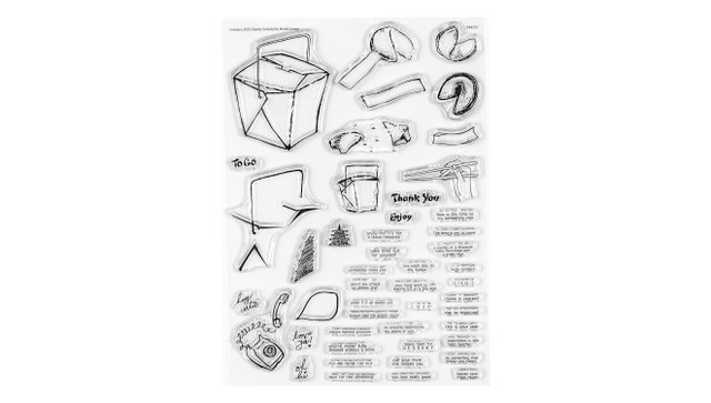 Stamp Set : 6×8 Fortune Cookies, 1 of 3