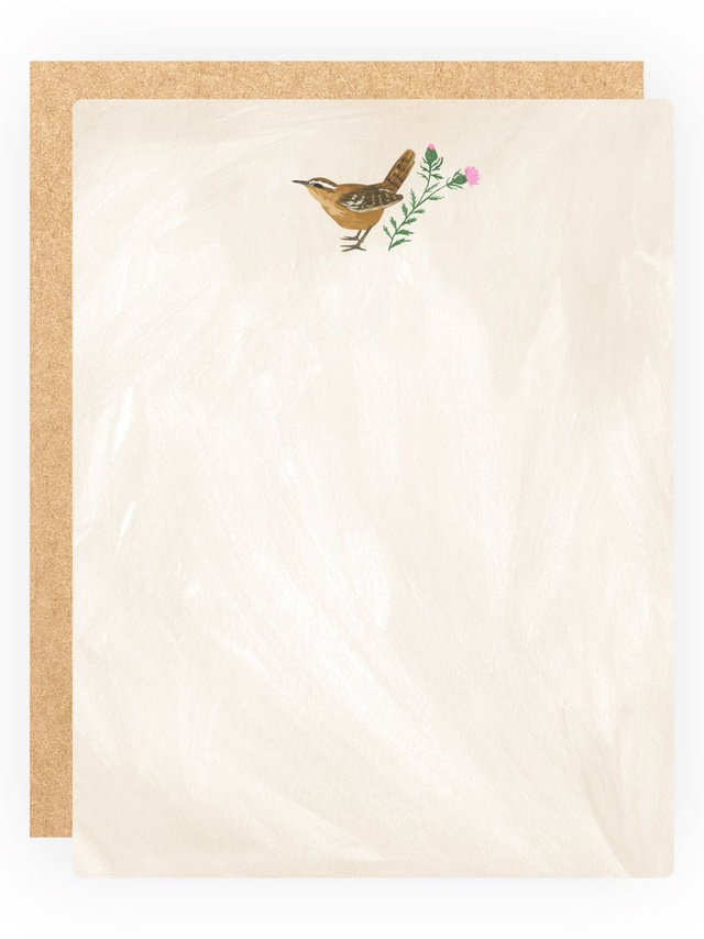 Feathered Friends Birds & Florals Flat Note Set, 3 of 8