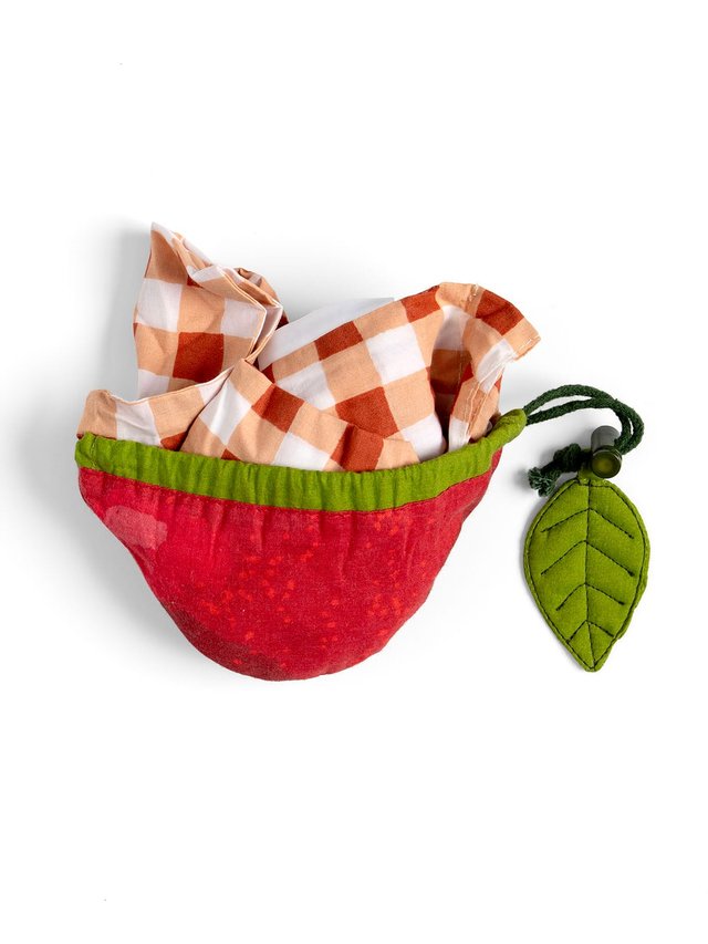 Cherry Reusable Foldable Market & Grocery Tote Bag, 2 of 6