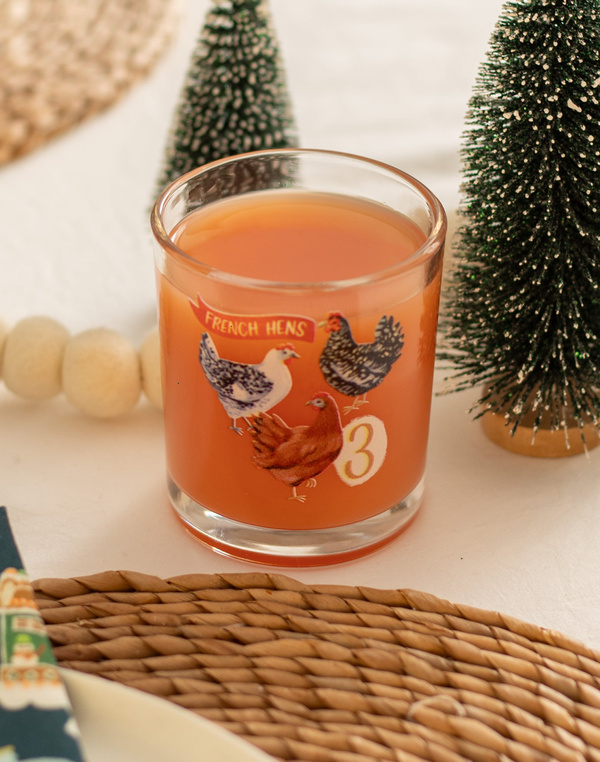 Three French Hens 7.5oz Short Juice Glass, 2 of 3