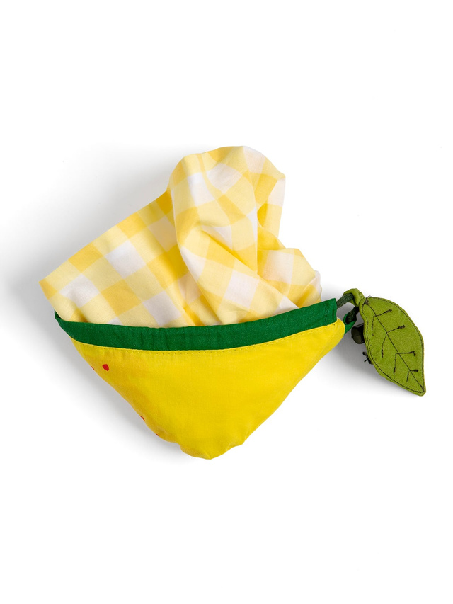 Lemon Foldable Market Tote Bag, 3 of 3