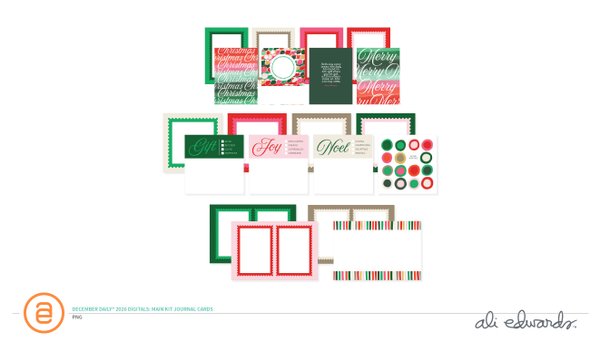 December Daily® 2026 Digital Main Kit Journal Card Set, 1 of 1