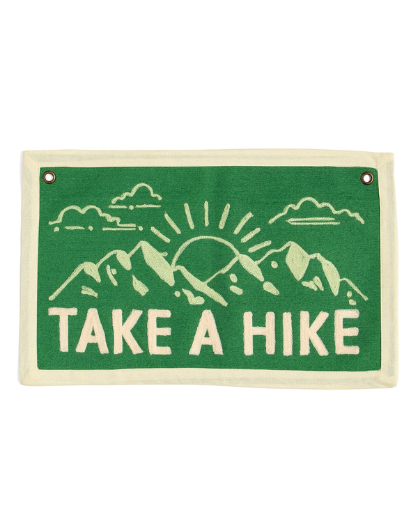 Take A Hike Embroidered Canvas Banner, 3 of 4