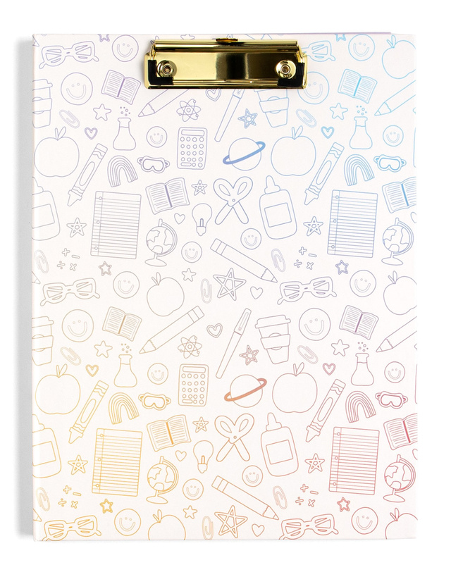 Classroom Icons Clipfolio with Lined Notepad, 1 of 8