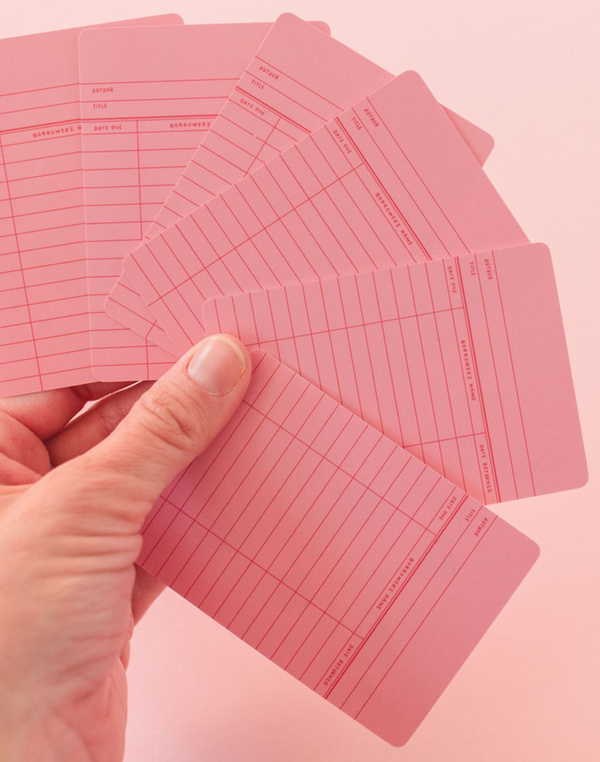 Pink Library Card Deck Of Playing Cards, 4 of 7
