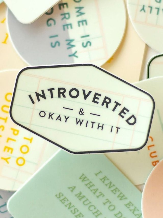 Introverted & Okay With It Decal Sticker, 2 of 3