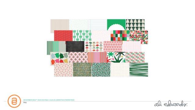 December Daily® 2026 Digital Cardstock Paper Pack, 1 of 1