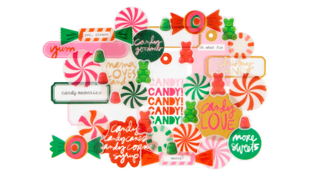 December Daily® 2026 Vellum Candy Die Cuts, 1 of 3
