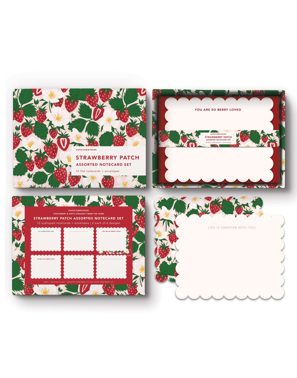 Strawberry Patch Assorted Notecard Set, 1 of 7