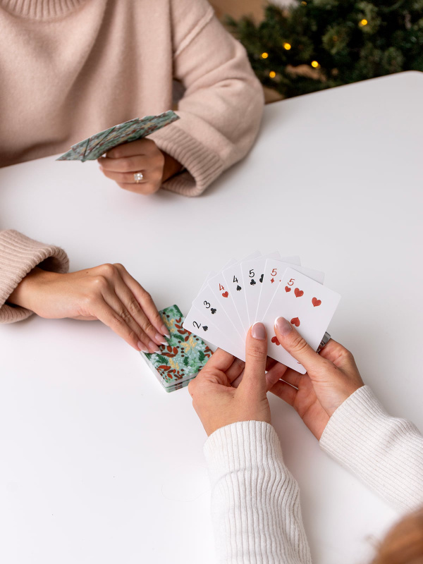 Yuletide Blooms Holiday Set of 2 Playing Cards Decks, 4 of 5