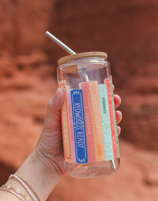 National Parks Books Glass Can, 1 of 7