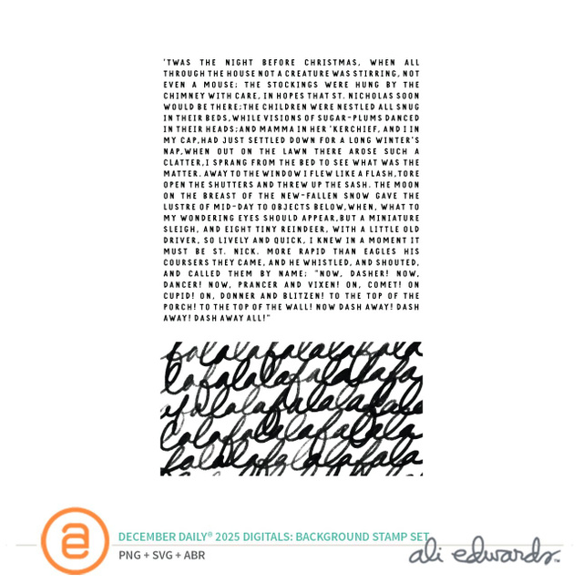 December Daily® 2025 Digital 4×6 Background Stamp Set, 1 of 1
