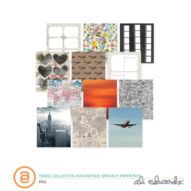 Travel Collection 2025 7×8.25 Digital Specialty Paper Pack, 1 of 1