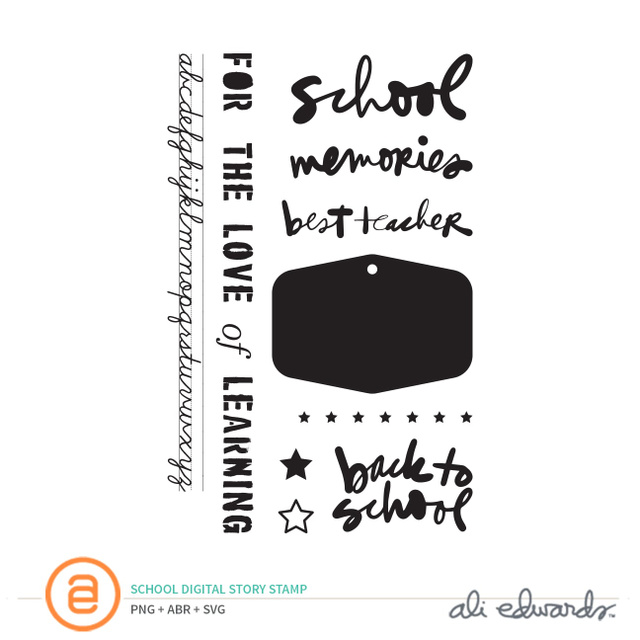 School Digital Story Stamp™, 1 of 1