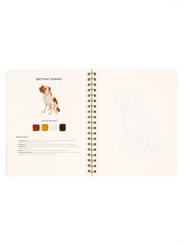 Furry Friends Dogs Learn-To-Paint Gouache Paint Book, 4 of 7