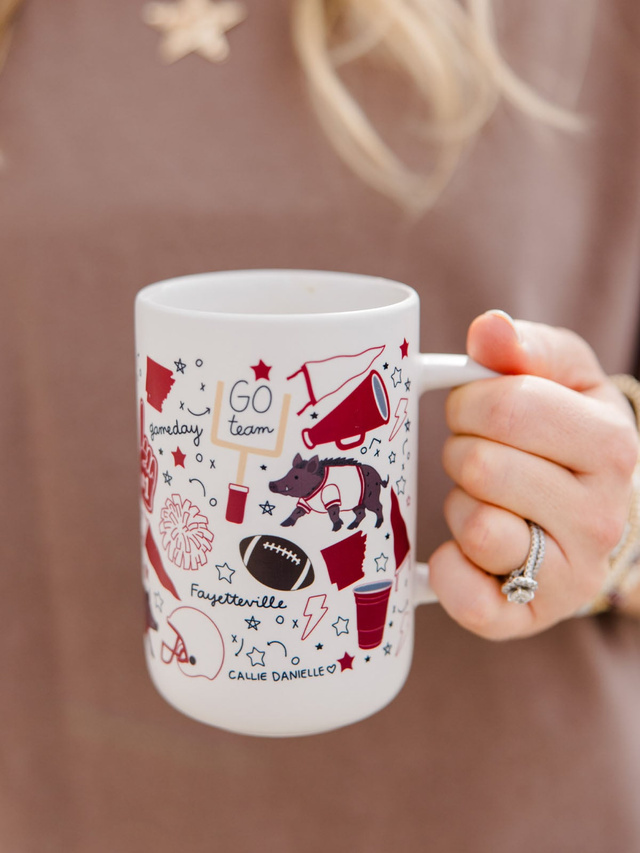 Fayetteville Football Game Day Tall Ceramic Mug, 1 of 3