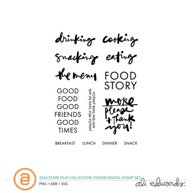 Story Play Foodie Digital Stamp Set, 1 of 1