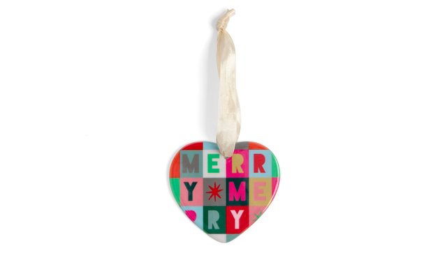 December Daily® 2026 Heart Ceramic Ornament, 1 of 2