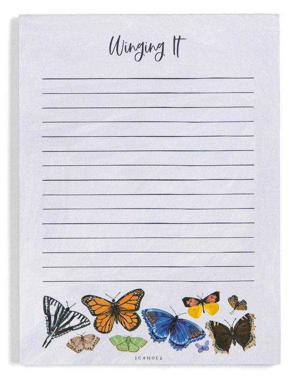 Winging It Butterfly 6×8 Lined Notepad, 1 of 2