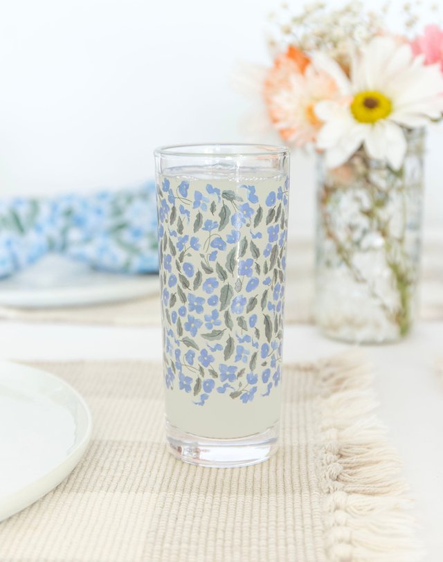 Poppies 7.25oz Tall Juice Glass, 1 of 3