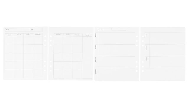 Memory Planner Basic Pages , 2 of 5