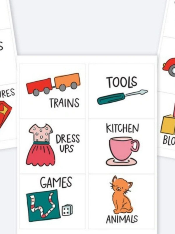 Kids Toy Room Storage Digital Printables	, 2 of 3
