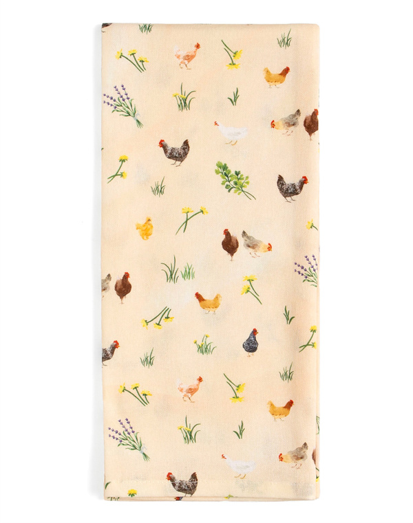 Chicken Meadows Kitchen Towel, 5 of 5