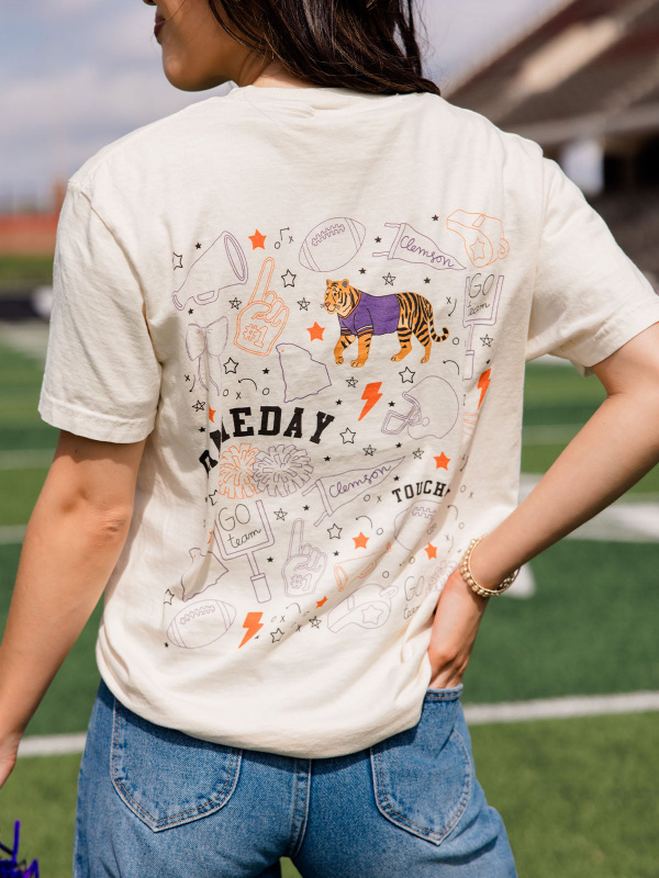 Clemson Football Game Day Tee - Ivory, 1 of 5
