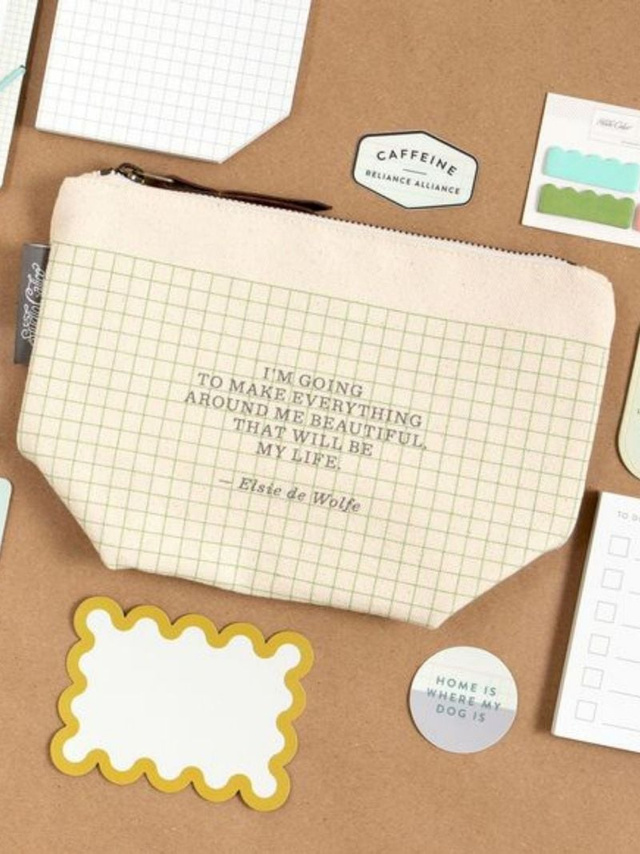 Beautiful Canvas Zip Pouch, 5 of 5