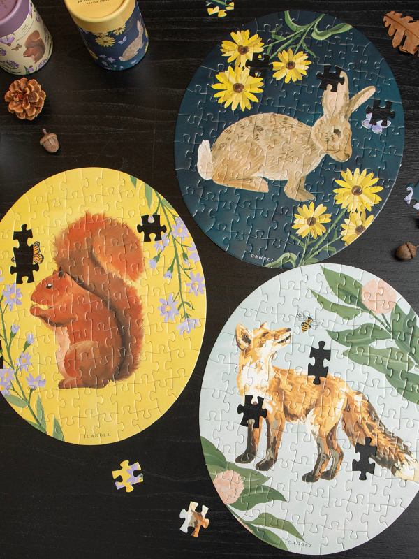 Forest Friends - 100 Piece Mini Jigsaw Puzzles - Set of 3, 8 of 9