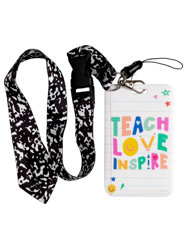 Teach Love Inspire Teacher Lanyard, 1 of 2