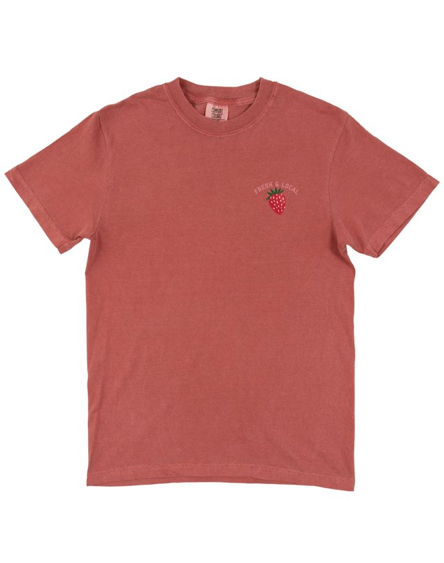 Strawberry Patch Farmers Market Tee - Crimson, 4 of 5