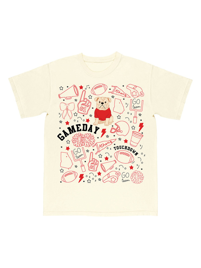 Athens Football Game Day Tee - Ivory, 6 of 7