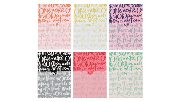 One Little Word® 2026 3×4 Vellum Pocket Journaling Cards, 1 of 3