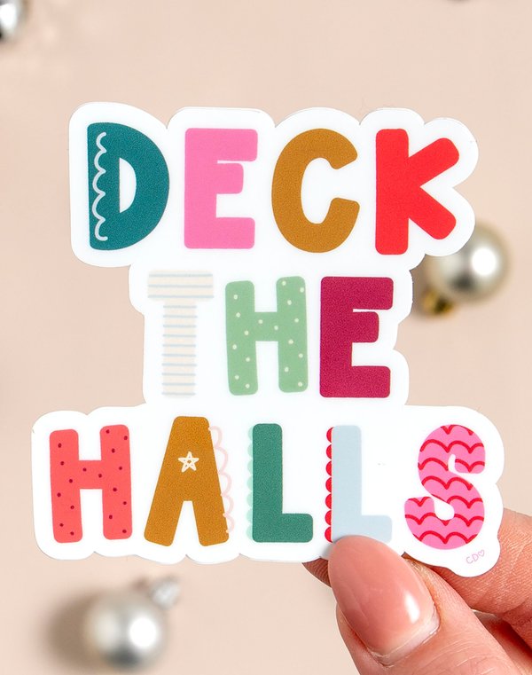 Deck the Halls Decal Sticker, 1 of 3