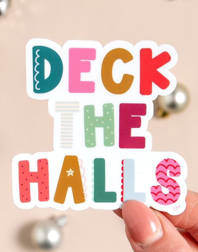 Deck the Halls Decal Sticker, 1 of 3