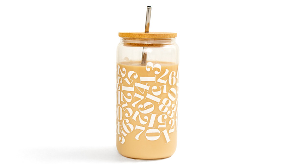 Numbers Glass Can, 1 of 2